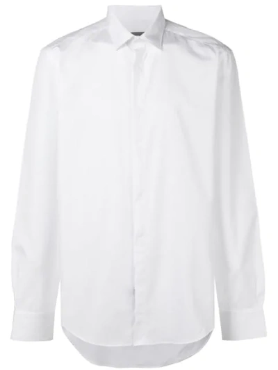 Lanvin Small Collar Shirt In White