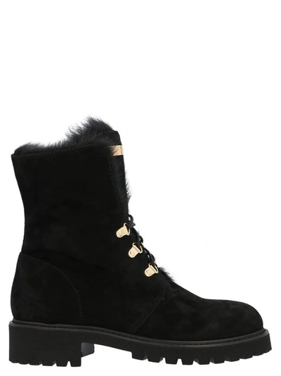 Giuseppe Zanotti Suede Ankle Boots In Black