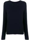 Chinti & Parker Crew Neck Jumper In Blue