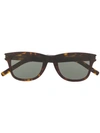 Saint Laurent Sl51bslim Tortoiseshell Rectangular-frame Sunglasses In Brown