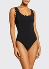 Karla Colletto Ines Scoop-neck Underwire One-piece Swimsuit In Black