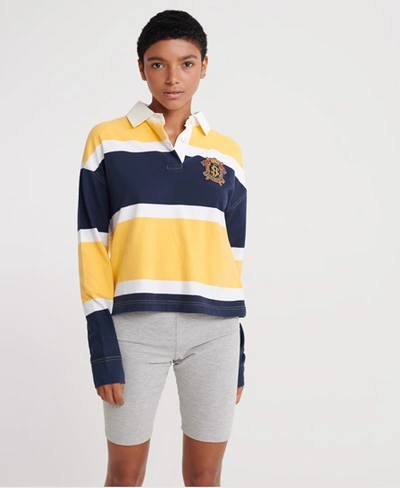 Superdry Melina Rugby Shirt In Yellow