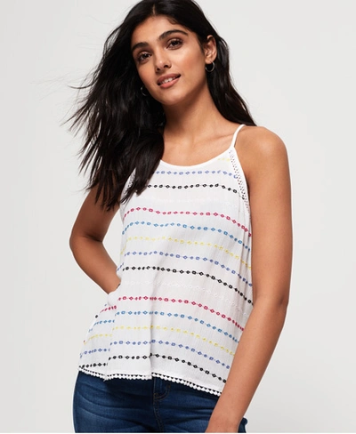 Superdry Ricky Cami Top In White