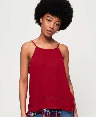 Superdry Ricky Cami Top In Red
