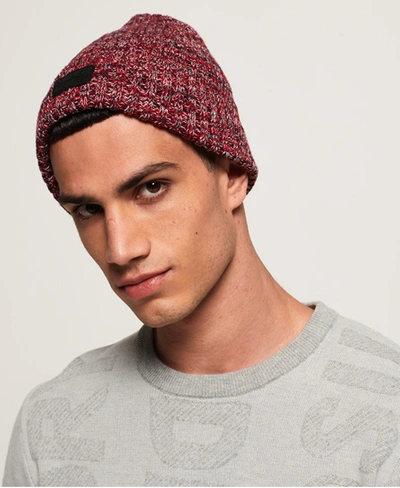 Superdry Upstate Beanie In Red