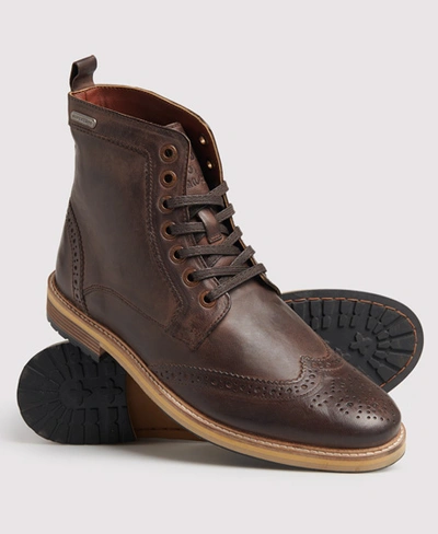 Superdry Shooter Boots In Brown