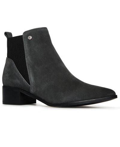 Superdry Quinn Ribbed Chelsea Boots In Dark Grey