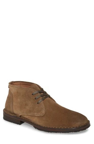 John Vartos Suede Chukka Men\'s Suede Lace-Up Casual Shoes in Tan John Varvatos Suede Chukka Boots In Box, Made in Italy  main image 4
