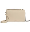 Allsaints Fetch Chain Wallet Crossbody Bag In Dove