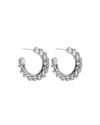 Ben-amun Crystal Hoop Earrings, Silver