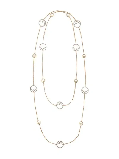 Fendi F Is  Necklace In Gold