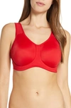 Wacoal Unlined Underwire Sports Bra In Barbados Cherry