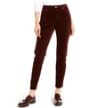 Vince Camuto Washed Stretch Cotton Corduroy Skinny Pants In Port