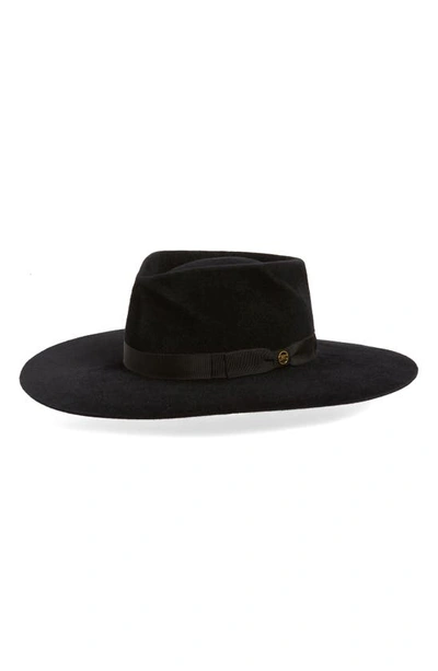 Gladys Tamez Harrison Fur Felt Velour Hat In Black