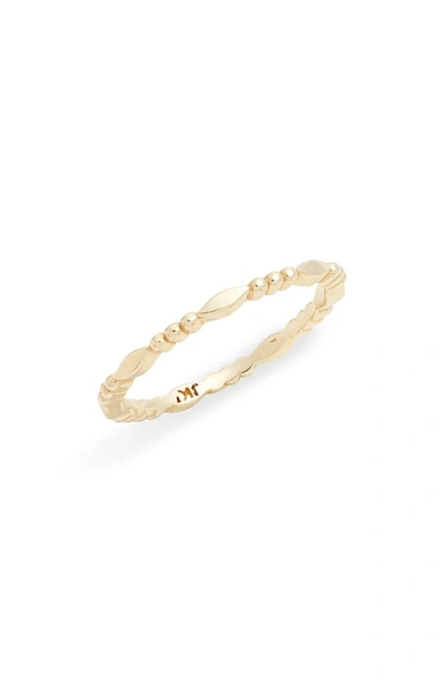 Jennie Kwon Designs Marquise Beaded Band In Yellow Gold