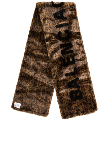 Flourish margen Benign Balenciaga Classic Fake Fur Scarf In Brown | ModeSens