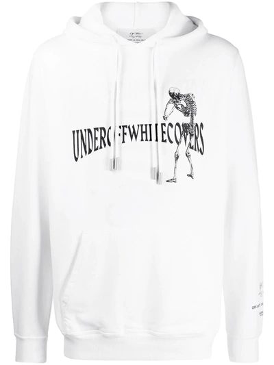 Off-white X Undercover Skeleton And Apple Reversable Hoodie In White