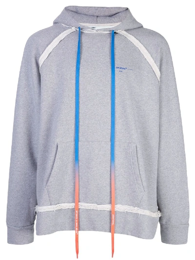 Off-white Grey Men's Acrylic Paint Arrows Hoodie ModeSens