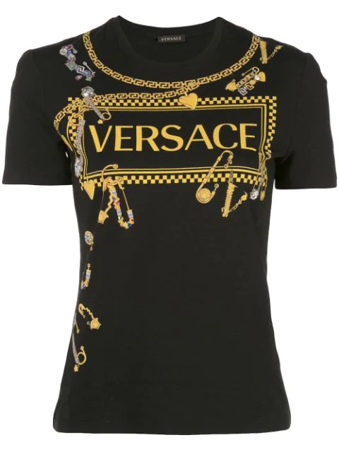 versace black t shirt women's
