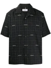 Ambush Short Sleeved Wool Shirt In Black