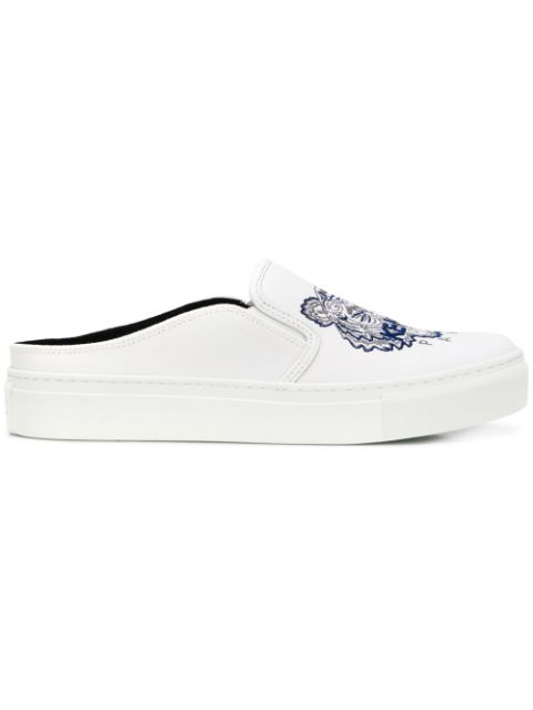 kenzo slip on white