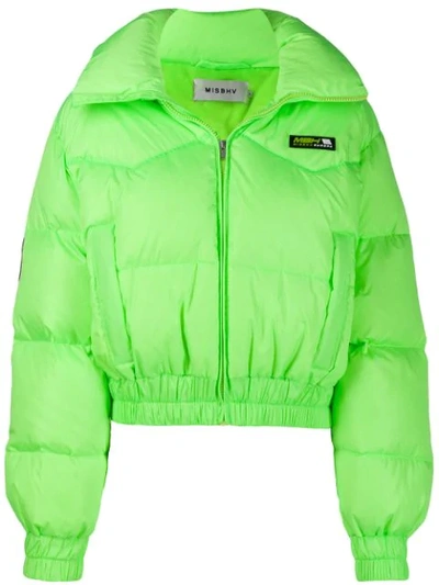 Misbhv Logo Patch Jacket In Neon Green