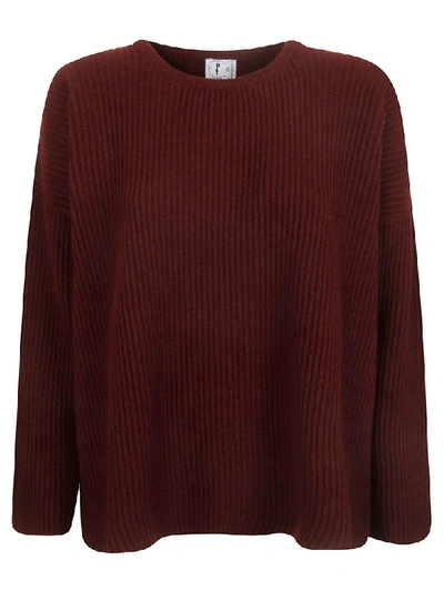 F Cashmere Drive4 Sweater In Bordeaux