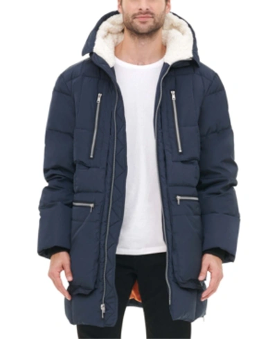 Tommy Hilfiger Men's Hooded Heavyweight Parka Jacket In Navy