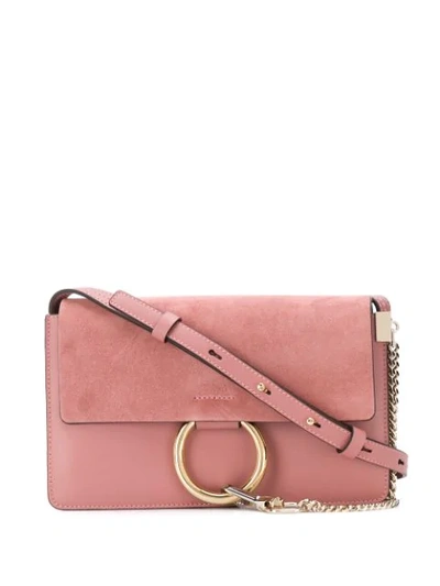 Chloé Small Faye Shoulder Bag In Pink