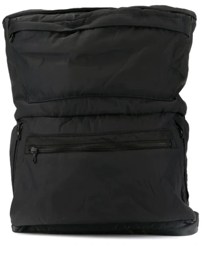Julius Buckle-detail Zipped Backpack In Black