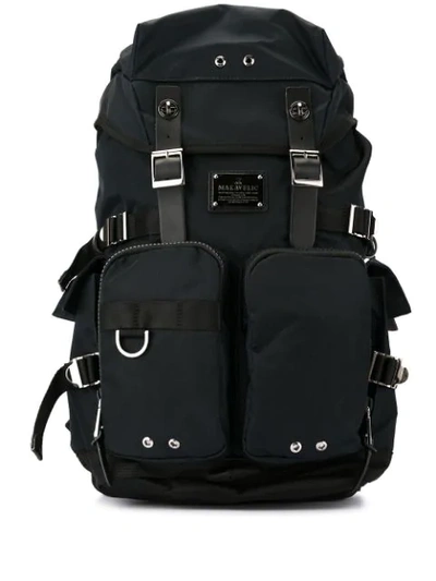 Makavelic 'sierra Double Bottles' Rucksack In Blue