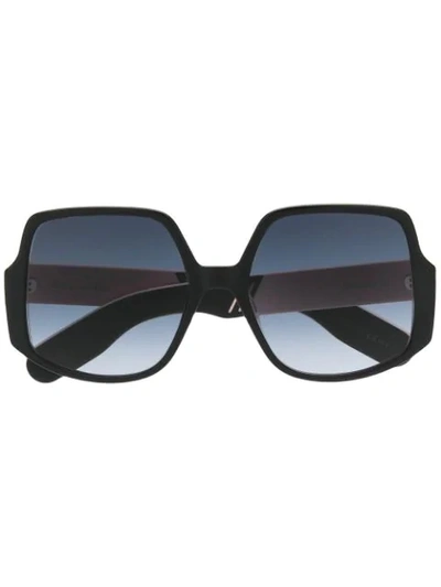 Dior Oversized Gradient Sunglasses In Black