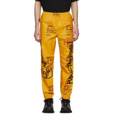 Off-white Industrial Gore-tex Track Trousers In Gold