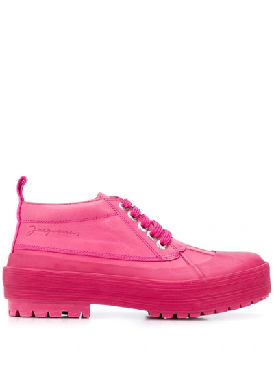Jacquemus Les Meuniers Boots In Pink
