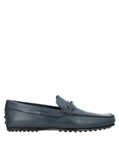 Tod's Loafers In Dark Blue