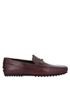 Tod's Loafers In Maroon