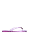 Casadei Toe Strap Sandals In Light Purple