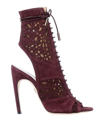 Zuhair Murad Ankle Boots In Mauve