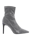 Kendall + Kylie Ankle Boots In Silver