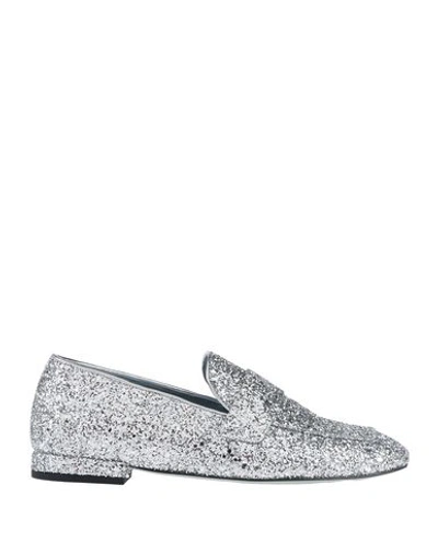 Chiara Ferragni Loafers In Silver