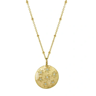 Yvonne Henderson Jewellery Multi Star Disc Necklace In Gold