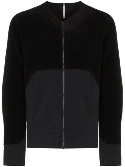 Veilance Black Contrast Panel Zipped Jacket