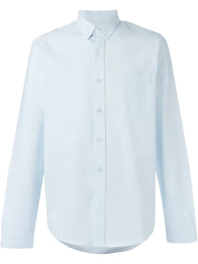 Ami Alexandre Mattiussi Classic Collar Shirt In Blue