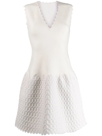 Alaïa Dress Croisee In Blanc