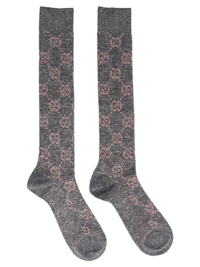 Gucci Socks In Lead-pink
