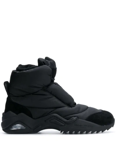 Maison Margiela Padded High-top Sneakers In Black
