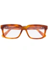 Brioni Tortoiseshell Glasses In Brown