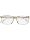Brioni Clear Frame Glasses In Neutrals