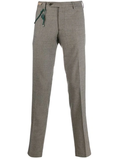 Berwich Slim-fit Tailored Trousers In Brown