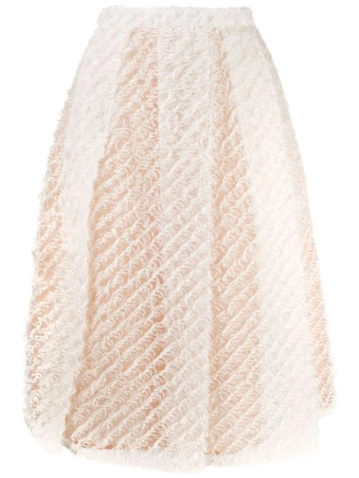 N°21 A-line Striped Skirt In Pink